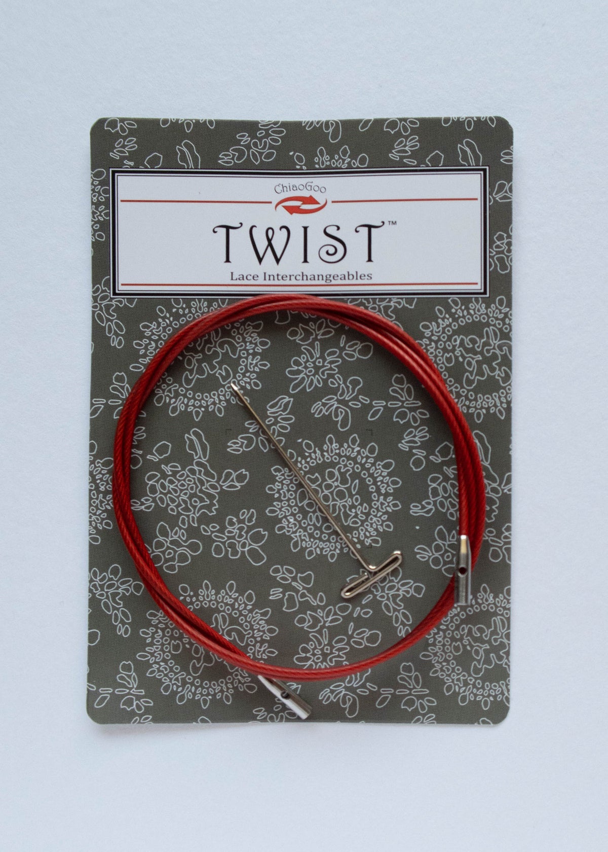 Cable Red Lace Twist de ChiaoGoo