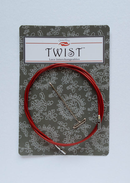 Cable Red Lace Twist de ChiaoGoo