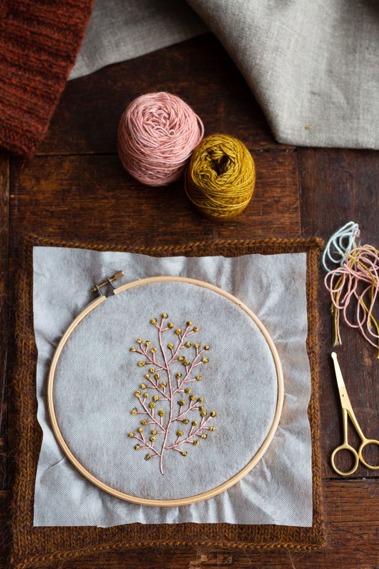 Embroidery on Knits de Judit Gummlich por Laine