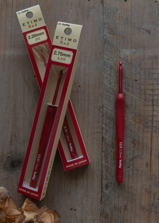 Ganchillo Etimo Red Softgrip de Tulip